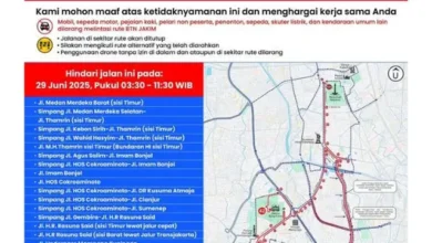 Marathon Jakarta 2025: Rute, Penutupan Jalan, & Parkir