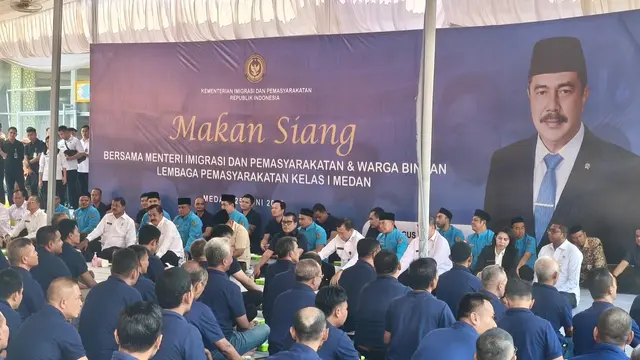 Menteri Agus Andrianto: Makan Siang Akrab Bersama Narapidana Medan