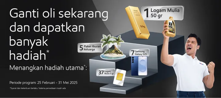 Raih Emas & Hadiah Menarik! Program Mobil Lubricants Lebaran 2025