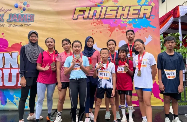 Ribuan Peserta Ramaikan Fun Run 5K Bank Jambi