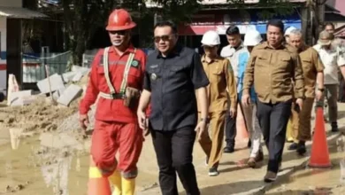 Bupati Kukar Pantau Pasar Tangga Arung & Bioskop Baru