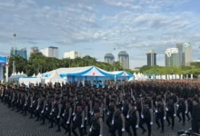 Prabowo Subianto Sampaikan Amanat HUT Bhayangkara ke-79 Monas