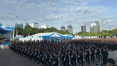 Prabowo Subianto Sampaikan Amanat HUT Bhayangkara ke-79 Monas